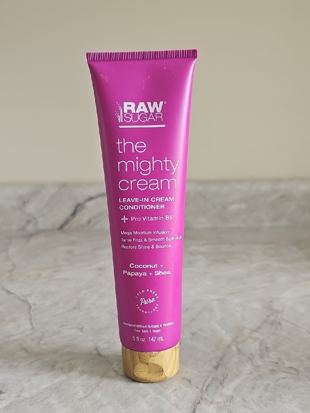 Raw Sugar The Mighty Cream Leave-In Conditioner Coconut Papaya‎ Shea Vitamin B5